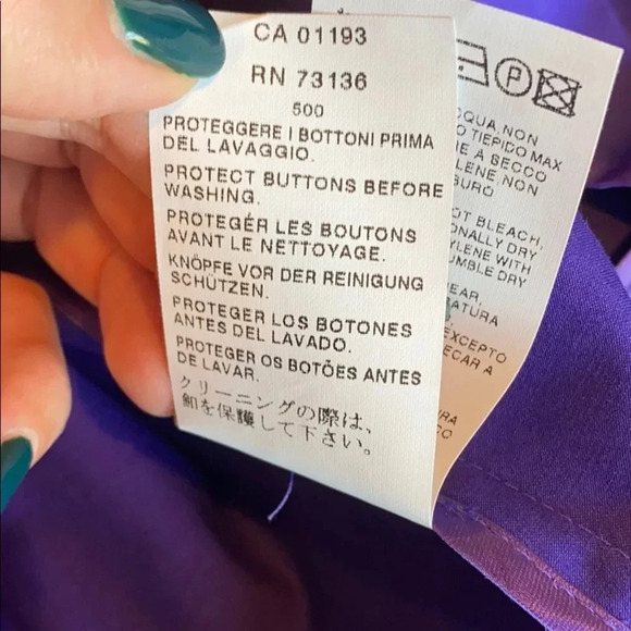Marella purple blazer size 14 made in Italy - Picture 12 of 12